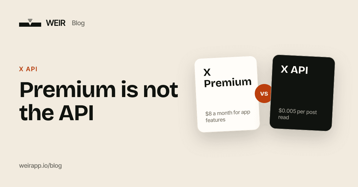 Cover image: Premium is not the API