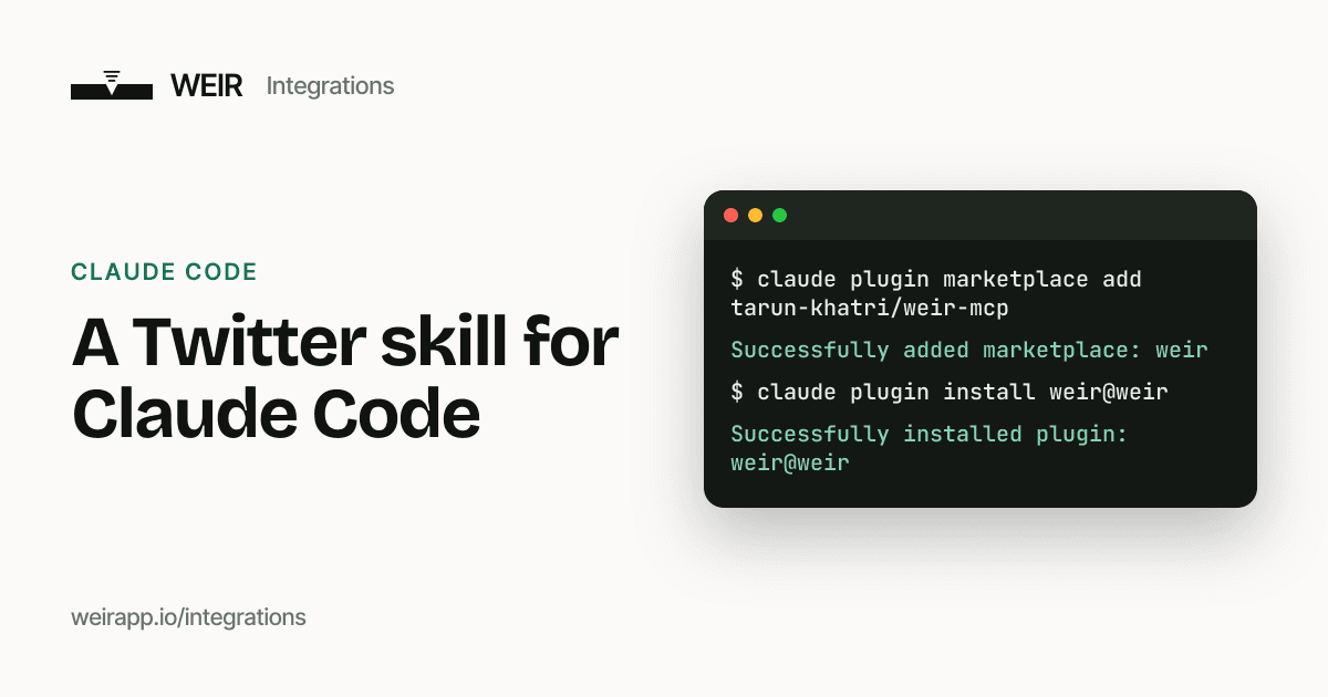 Cover image: A Twitter skill for Claude Code