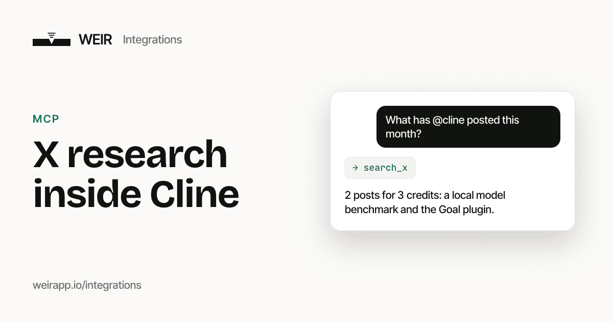 Cover image: X research inside Cline