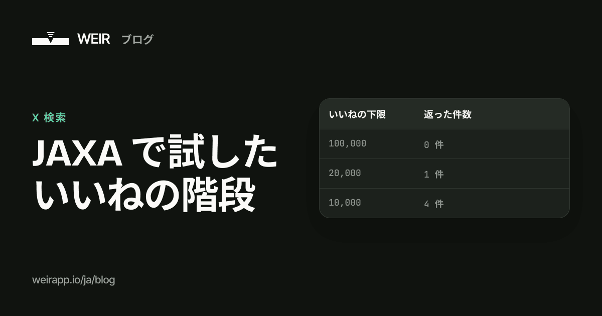 カバー画像：JAXA で試したいいねの階段